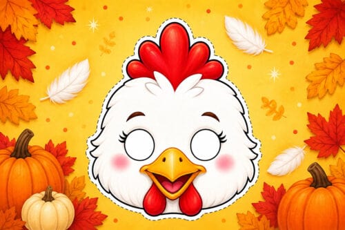 Free Printable Chicken Mask