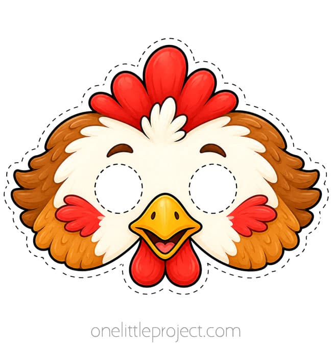 Chicken Mask DIY
