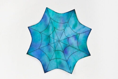 Coffee Filter Spider Suncatchers