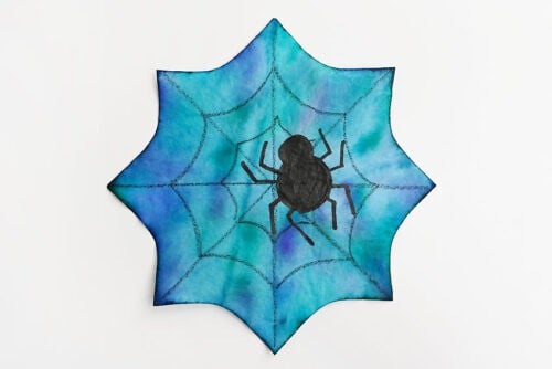 Coffee Filter Spider Suncatchers