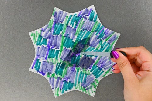 Coffee Filter Spider Suncatchers