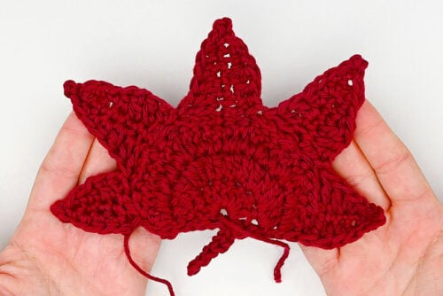 Crochet Maple Leaf