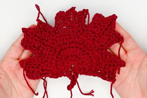 Crochet Maple Leaf