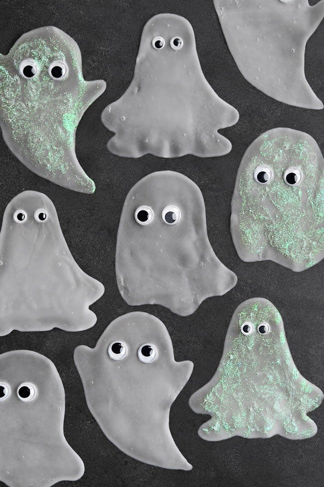 DIY Ghost Window Clings Large group of DIY ghost window clings