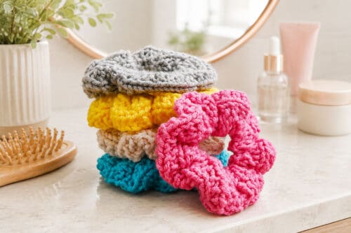 Loom Knit Scrunchie