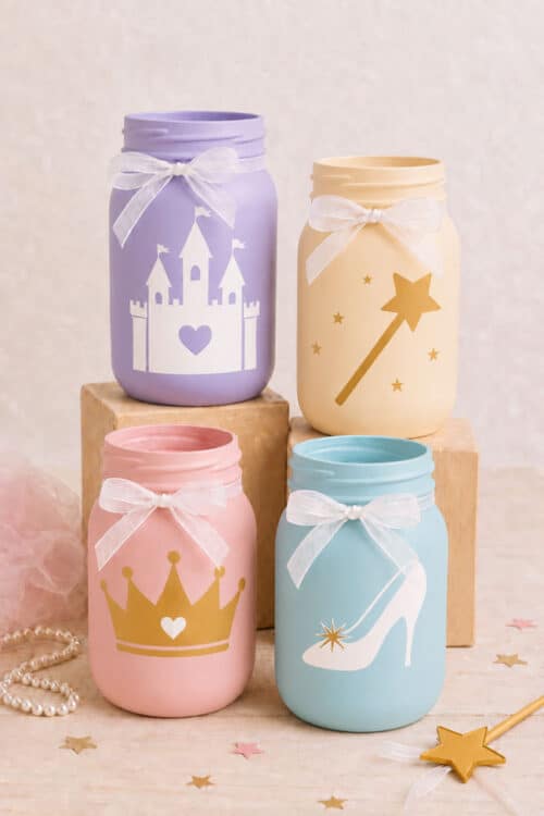 Painted Mason Jars Fairy Tale Painted Mason Jars