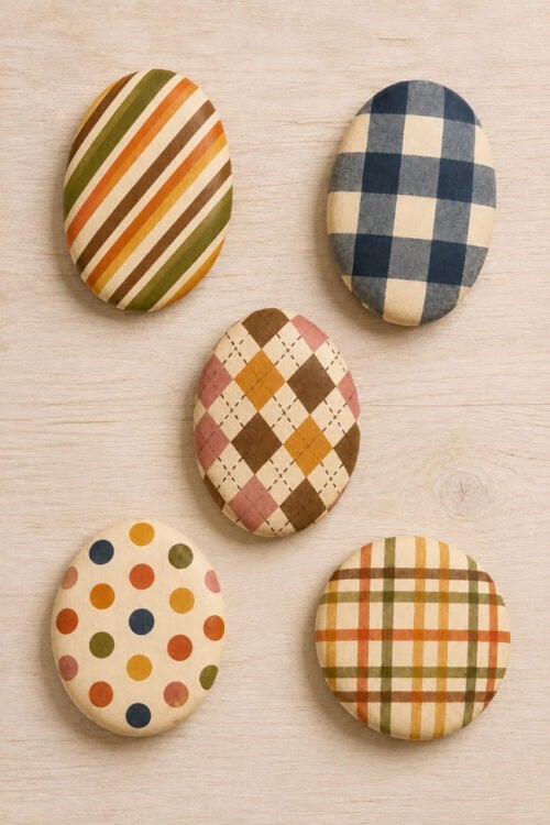Fall Rock Painting Fall patterns rock painting