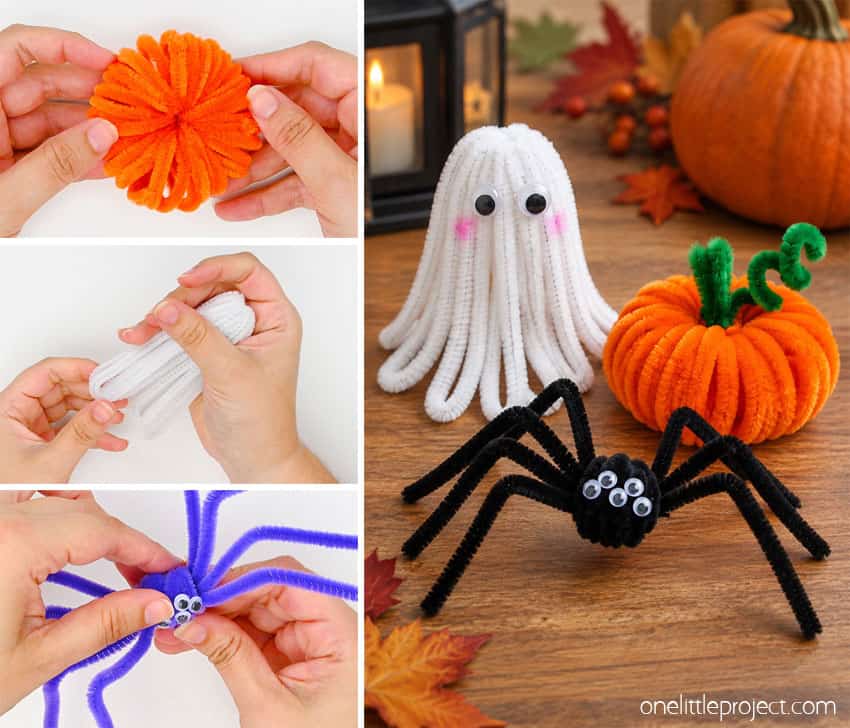 DIY Halloween pipe cleaner crafts