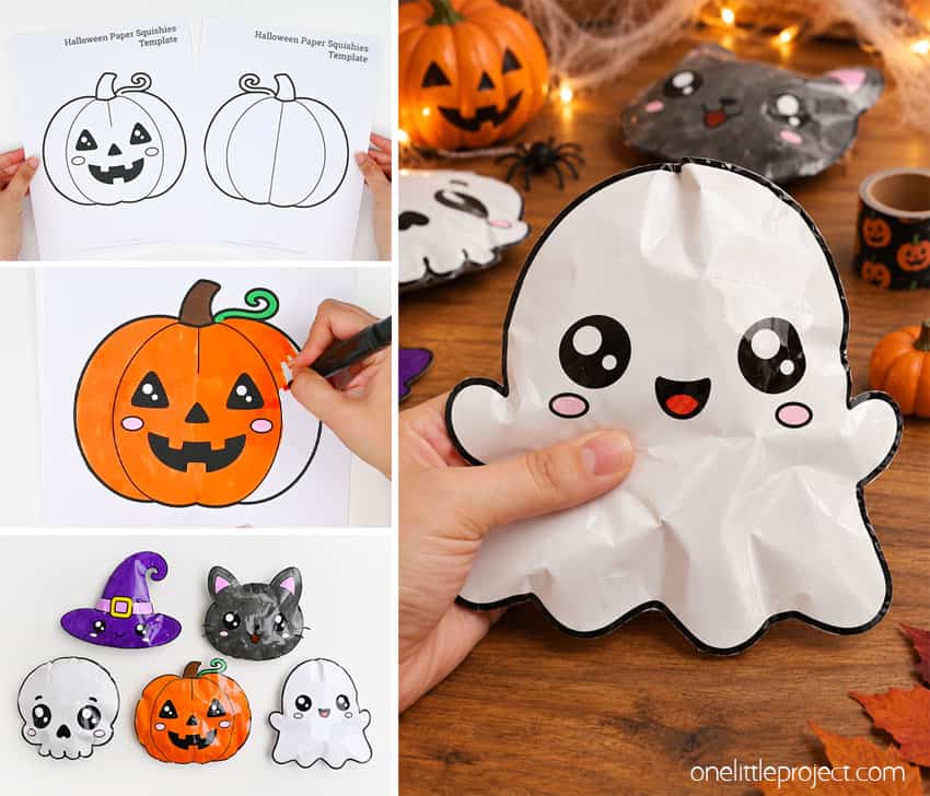 How to Make Halloween Squishies DIY Halloween paper squishies