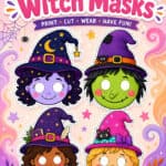 Witch mask printables