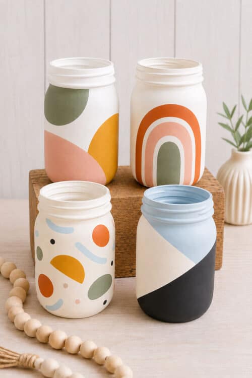 Painted Mason Jar Ideas Modern Painted Mason Jars