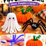 Halloween crafts made with pipe cleaners
