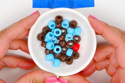 Pony Bead Cupcake