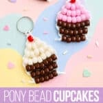 Pony bead cupcakes