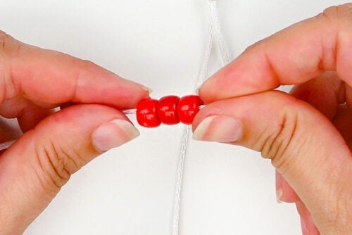 Pony bead mushroom