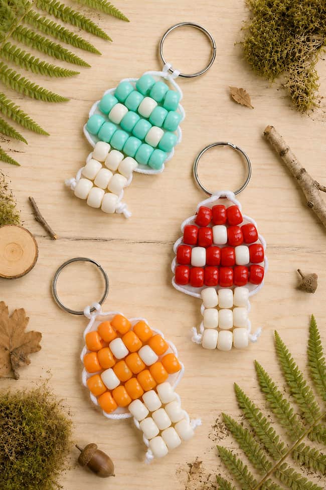 Pony Bead Mushroom Pattern for pony bead mushrooms