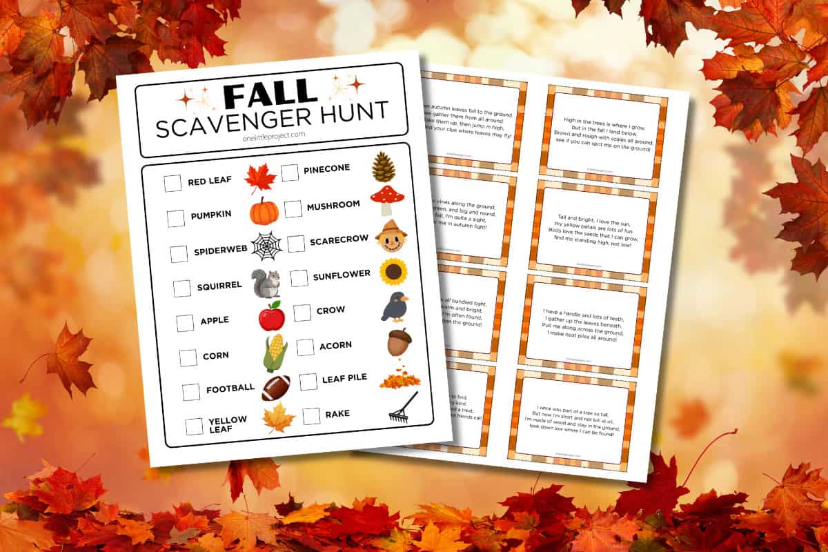 Scavenger hunt for fall