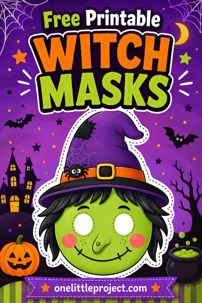 Witch Mask Printable witch masks