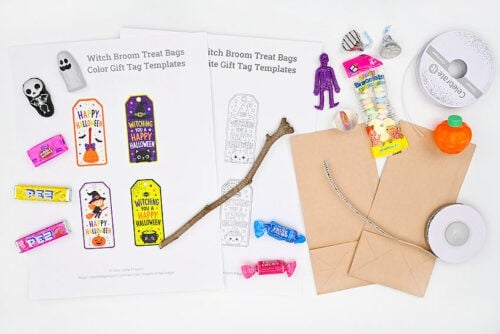Witches Broom Treat Bags Supplies