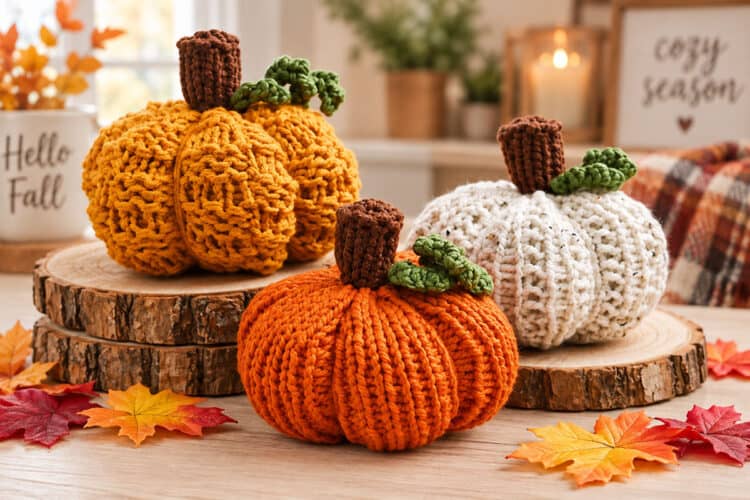 Chunky Knit Pumpkin