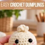 Cute crochet dumplings