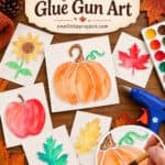 Glue gun art for autumn