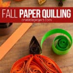 Quilling craft for fall