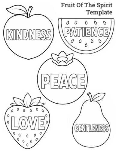 Free Printable Fruit of the Spirit Craft