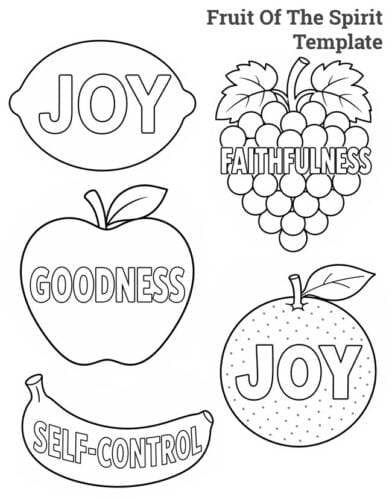 Free Printable Fruit of the Spirit Craft