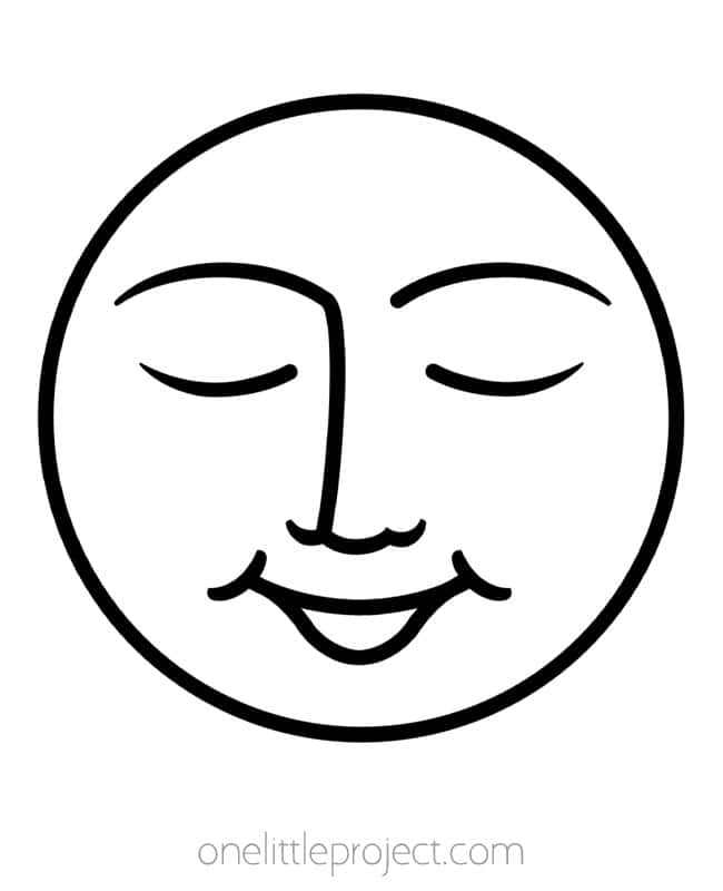 Full Moon Outline Full Moon Outline - man on the moon