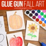 Fall glue gun art
