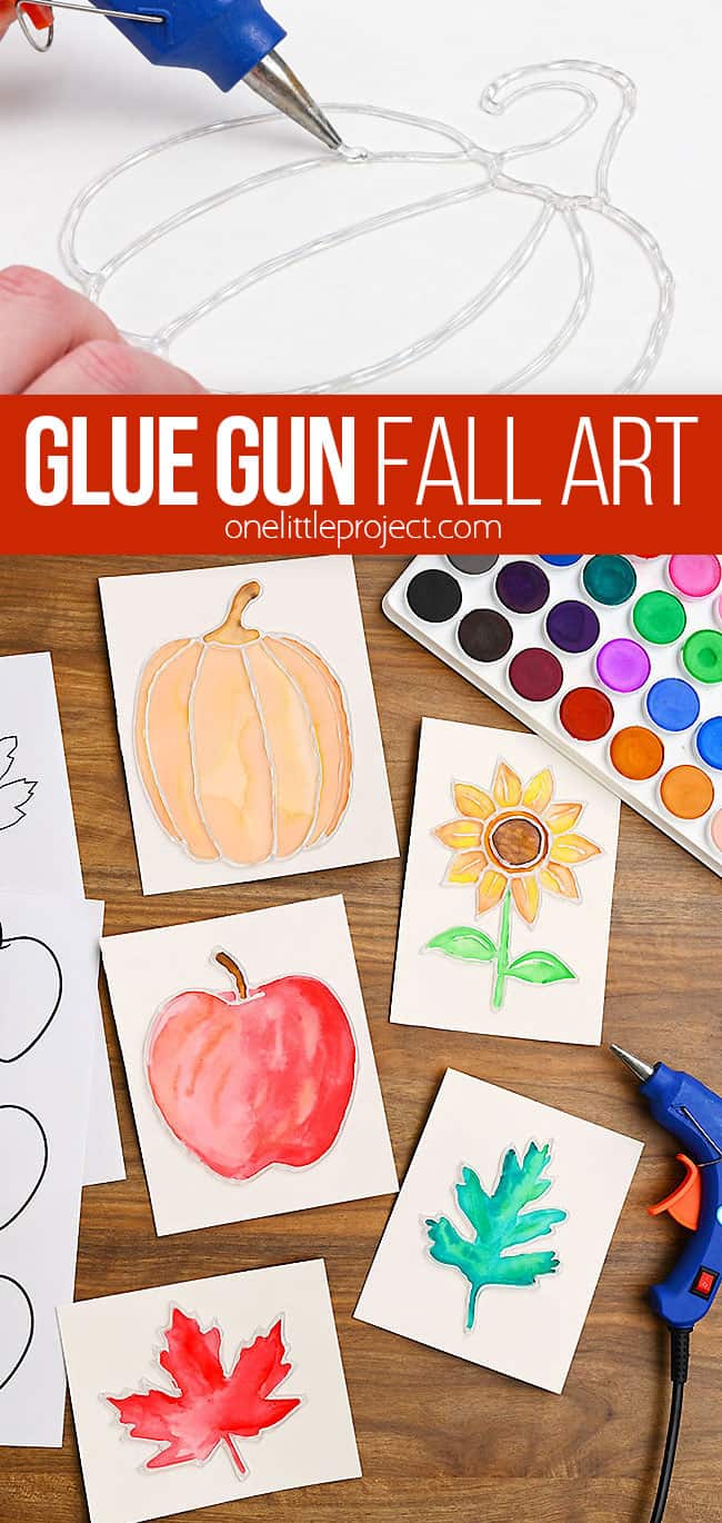 Fall Glue Gun Art | Easy Hot Glue Painting Ideas for Autumn