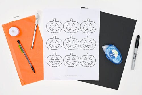 Halloween Paper Lanterns Supplies