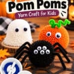 Halloween yarn craft for kids