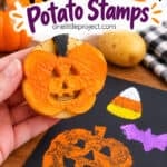 DIY Halloween potato stamps