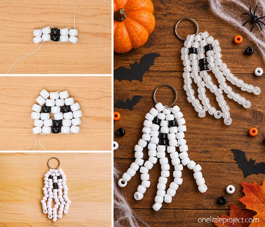 How to Make a Pony Bead Ghost DIY pony bead ghost