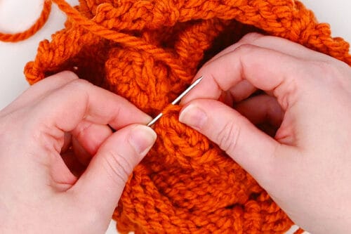Loom Knit Pumpkin