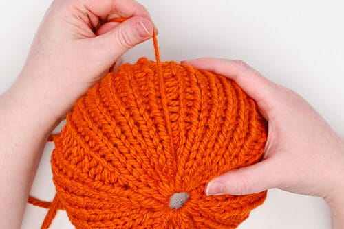 Loom Knit Pumpkin