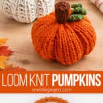 Making a knitted pumpkin