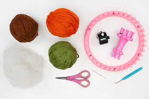 Loom Knit Pumpkin Supplies