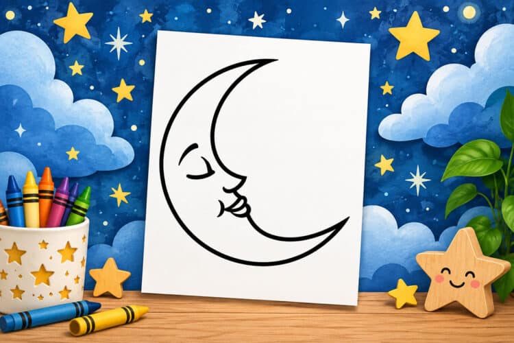 Moon Outline Moon outline
