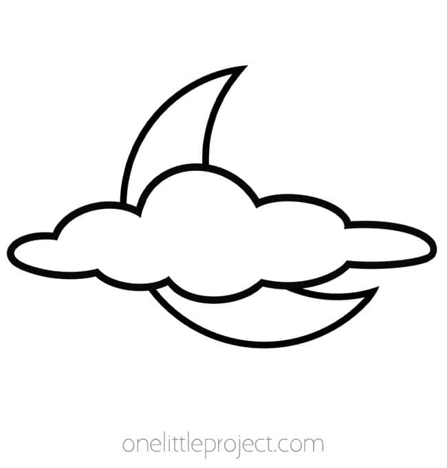 Moon Shape Moon Shape - moon behind a cloud