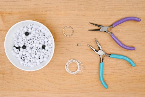 Pony Bead Ghost Supplies
