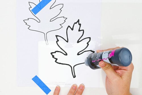 Stained Glass Leaf Suncatchers
