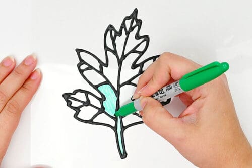 Stained Glass Leaf Suncatchers